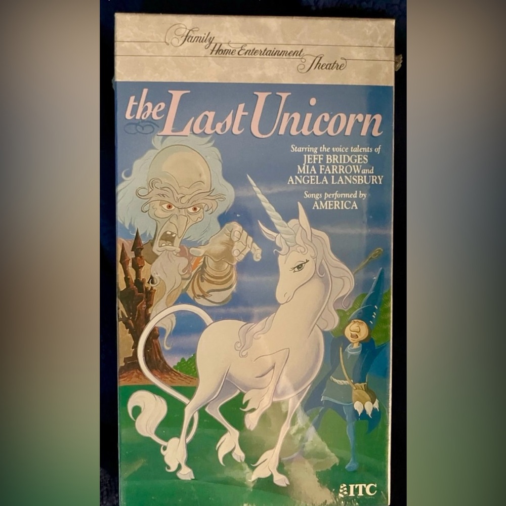 NIP NOS HTF Vintage VHS Copy of The Last Unicorn.